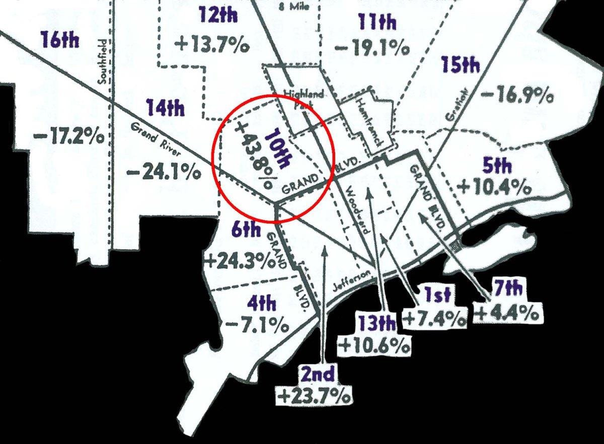 ดีทรอยท์สถานีบนแผนที่
