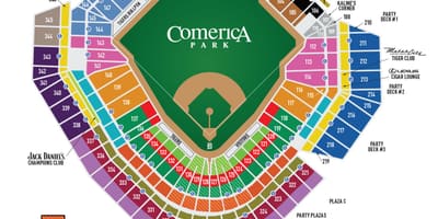 แผนที่ comerica วนสาธารณะ